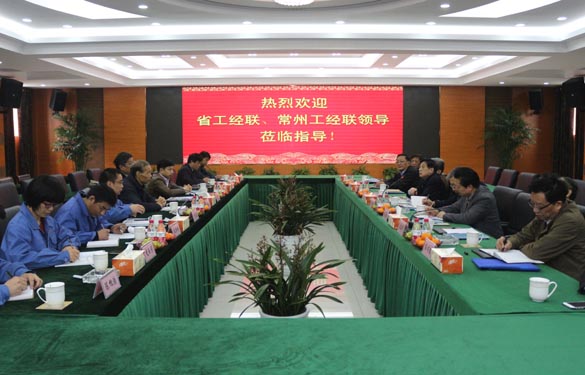 省工經(jīng)聯(lián)、常州市工經(jīng)聯(lián)領(lǐng)導(dǎo)來上上電纜調(diào)研