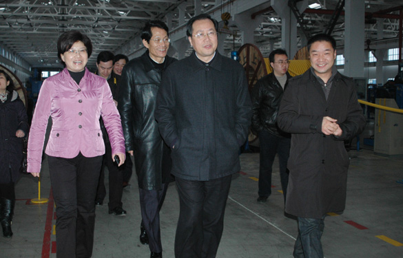 江蘇省發(fā)展和改革委員會主任、黨組書記毛偉明來上上集團(tuán)視察