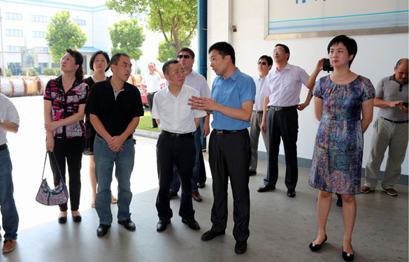 衢州市委常委、衢州綠色產(chǎn)業(yè)集聚區(qū)黨工委書記傅根友一行來上上考察