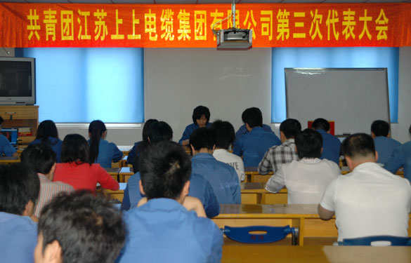 共青團(tuán)江蘇上上電纜集團(tuán)第三屆代表大會(huì)暨換屆選舉大會(huì)勝利召開(kāi)